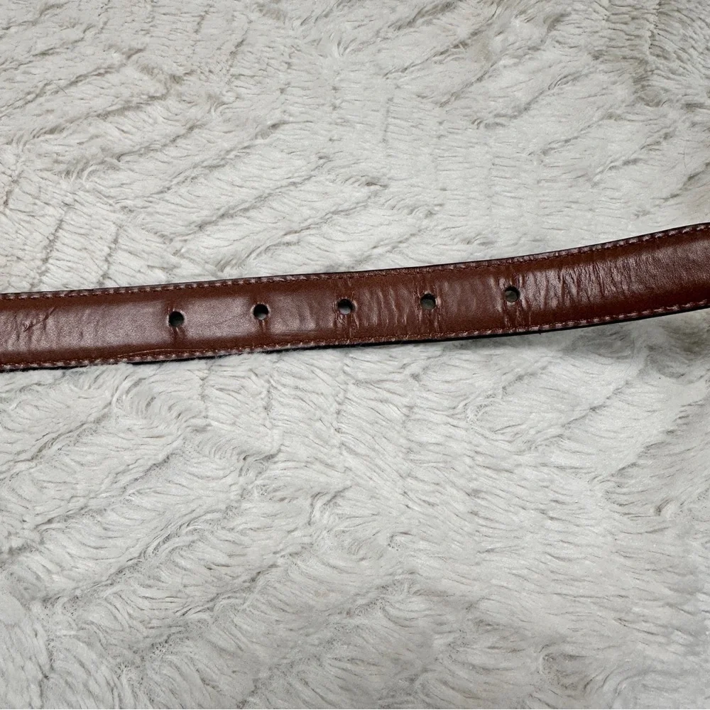 Men's Black non-leather (Vegan)  Belt, silver buckle,  XL, 1